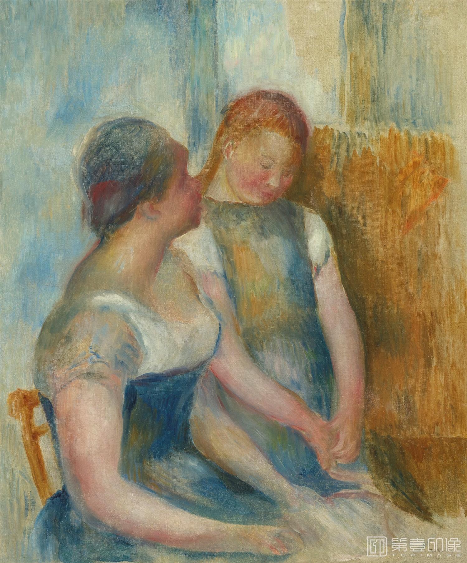 油画-Gabriellecouchéeàlarose
